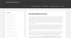 Desktop Screenshot of bestgamingmousecentral.com