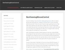 Tablet Screenshot of bestgamingmousecentral.com